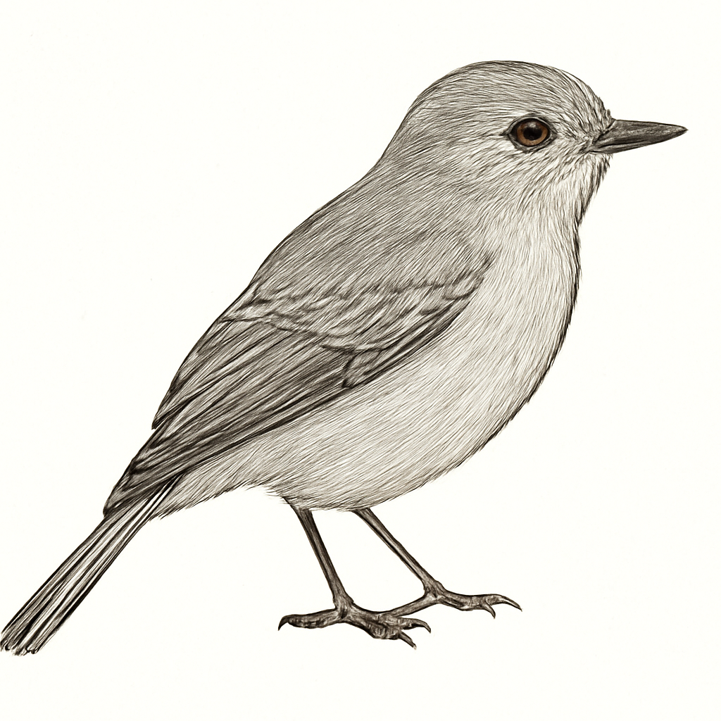 Illustration de Gobemouche à lunettes