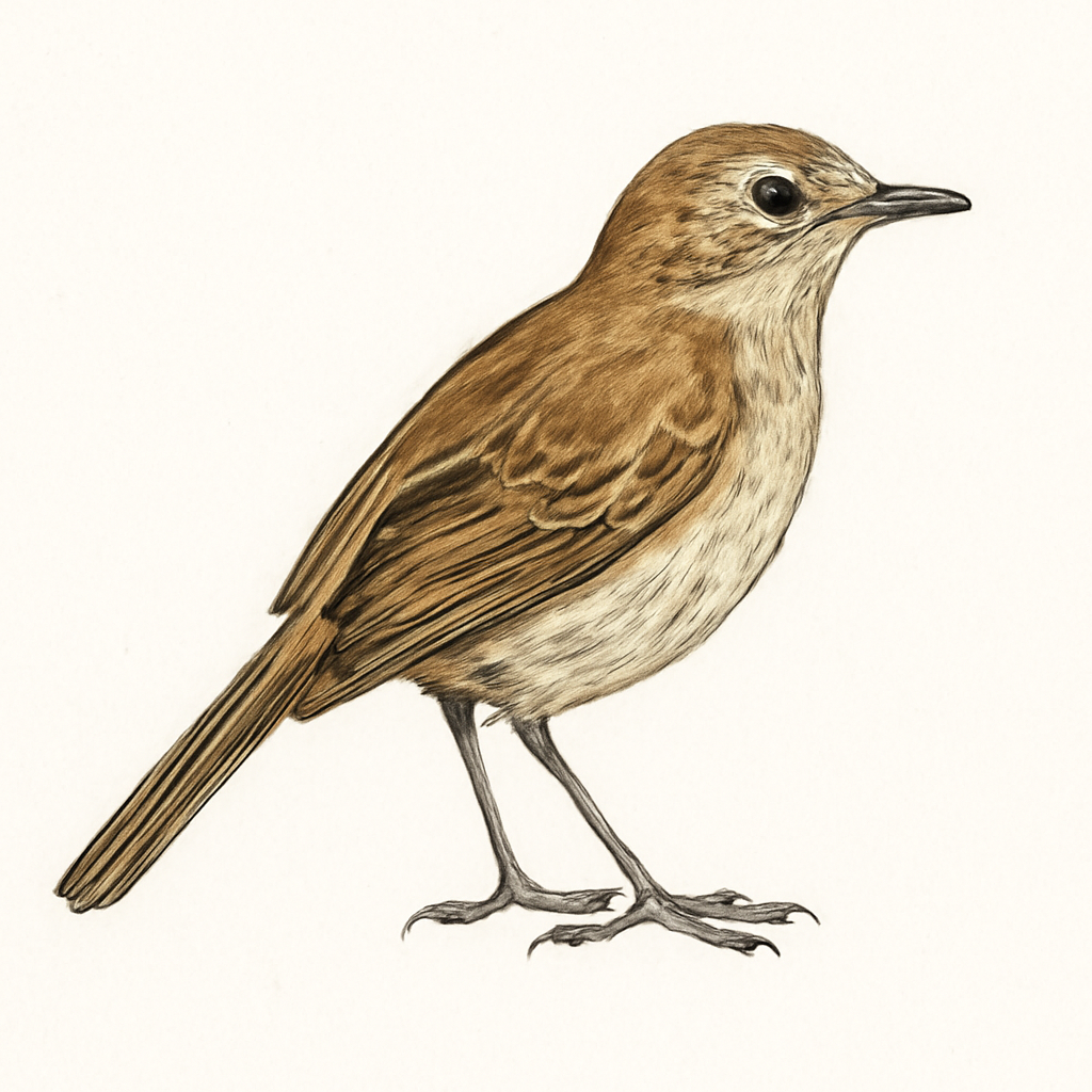 Ilustração de miombo scrub-robin