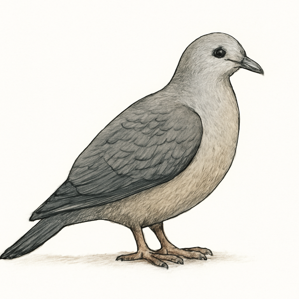 Ilustração de gray imperial-pigeon