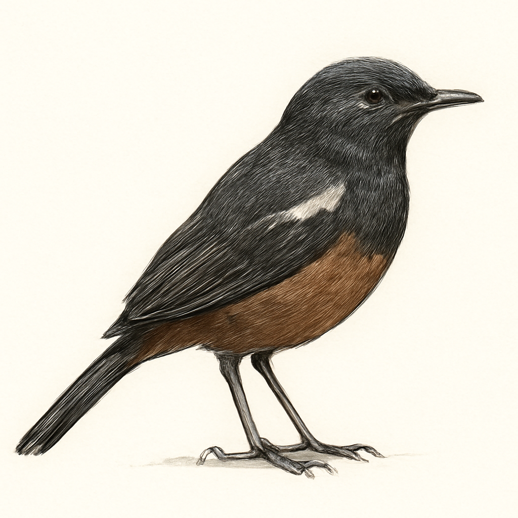 Ilustração de indian robin