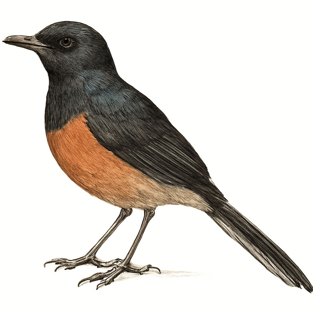 Ilustración de Shama Malabar