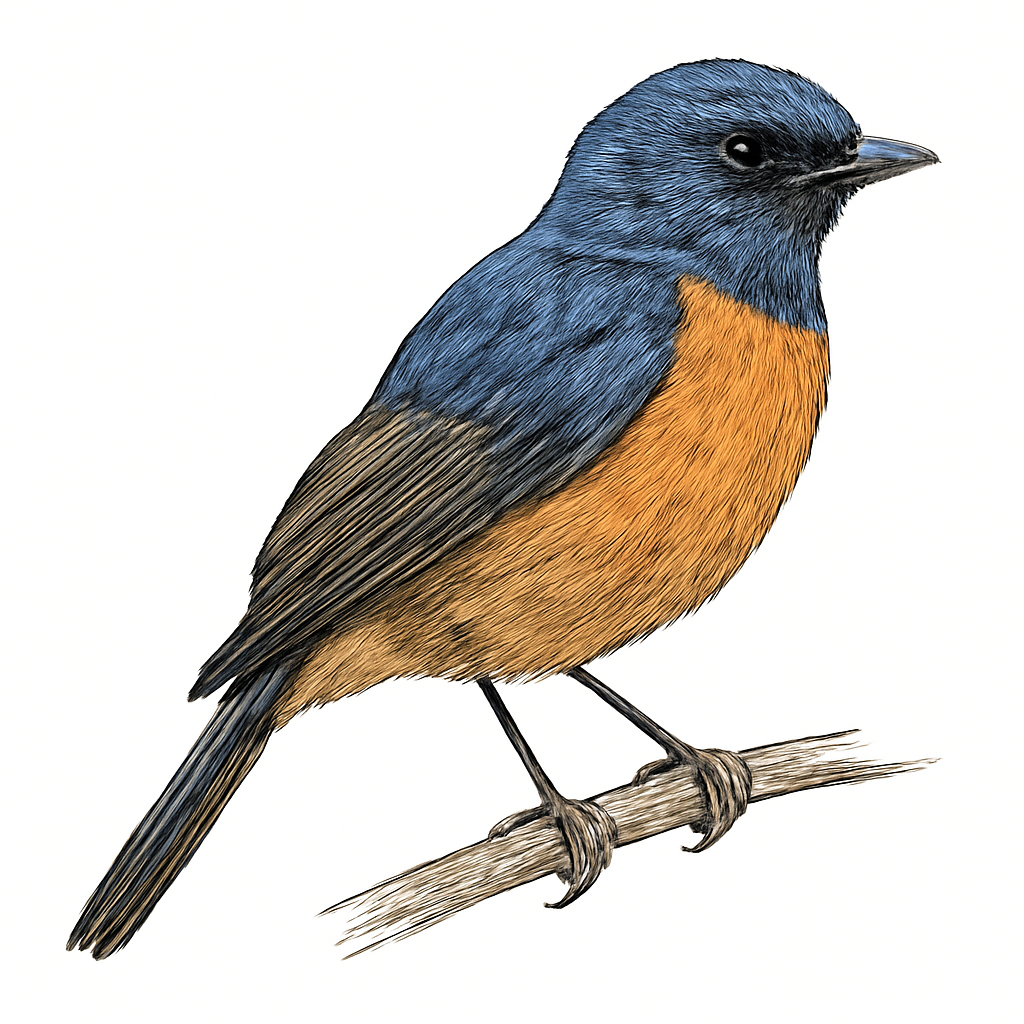 Ilustración de Papamoscas Sundara