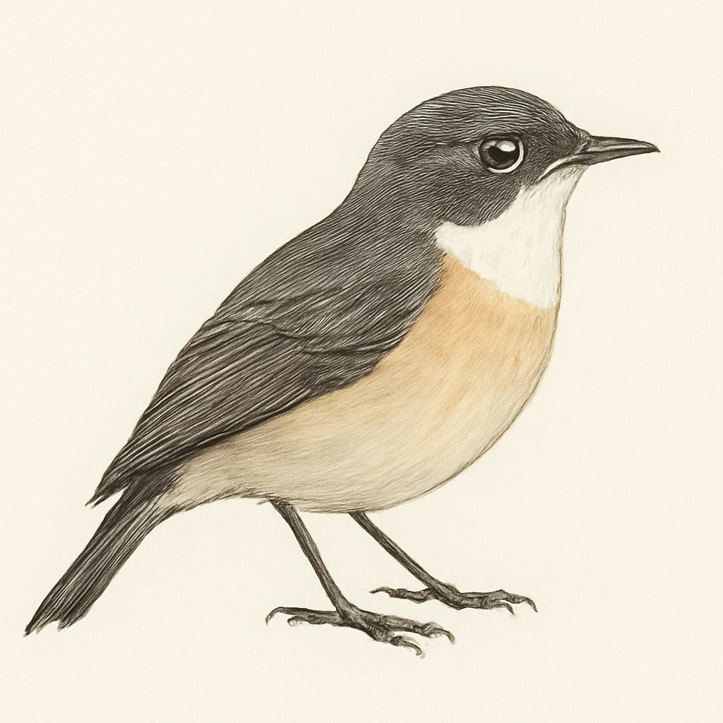 White-gorgeted Flycatcher illustration