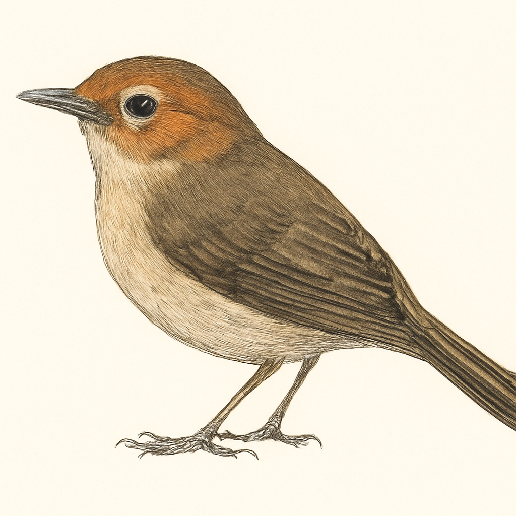 Rufous-browed Flycatcher illustration