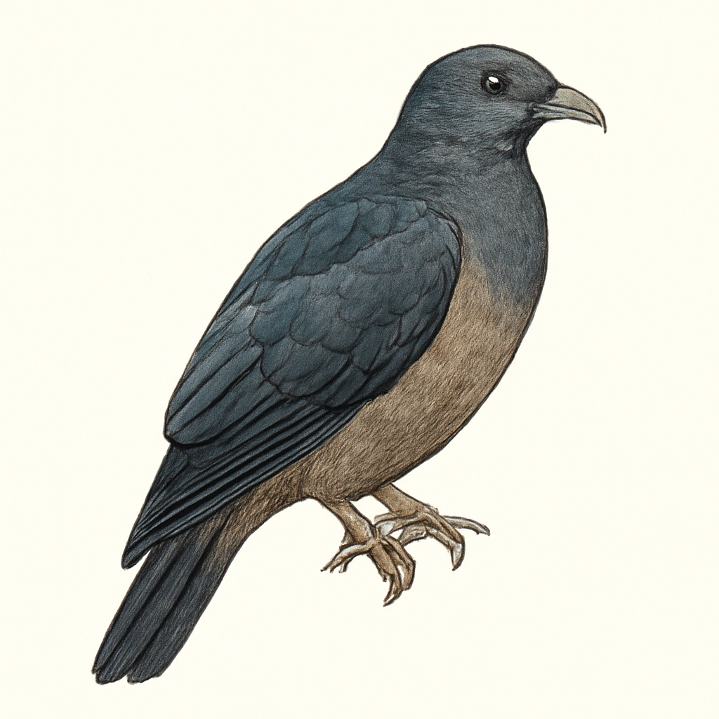 Illustration de Carpophage noir