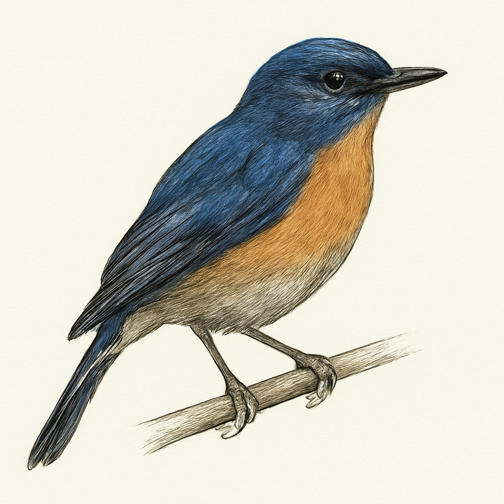 Ilustración de Papamoscas de Manglar