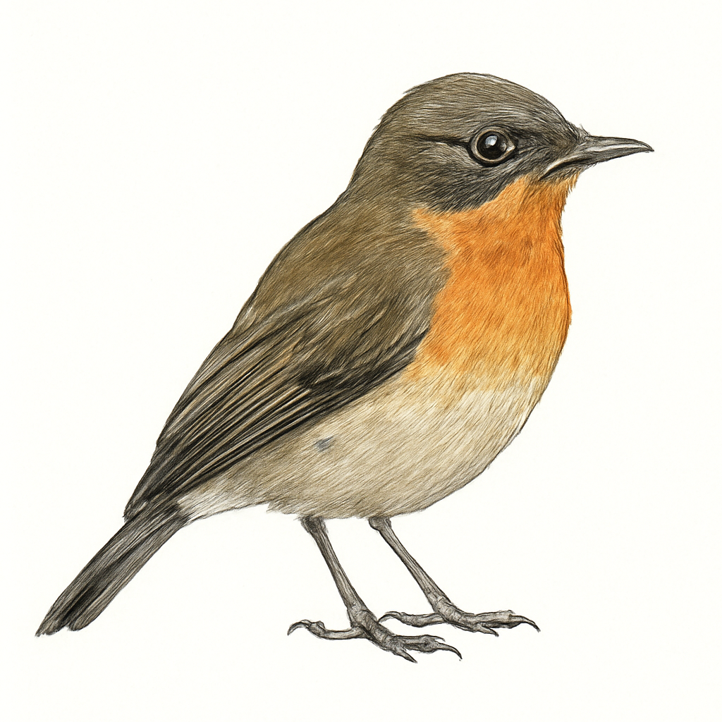 Illustrazione di Fulvous-chested Jungle Flycatcher