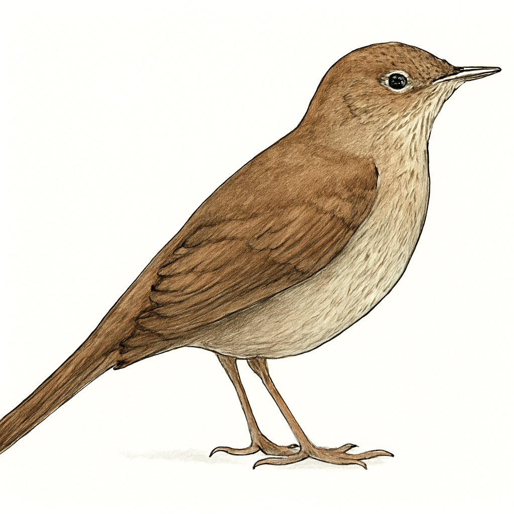 Common Nightingale illustration