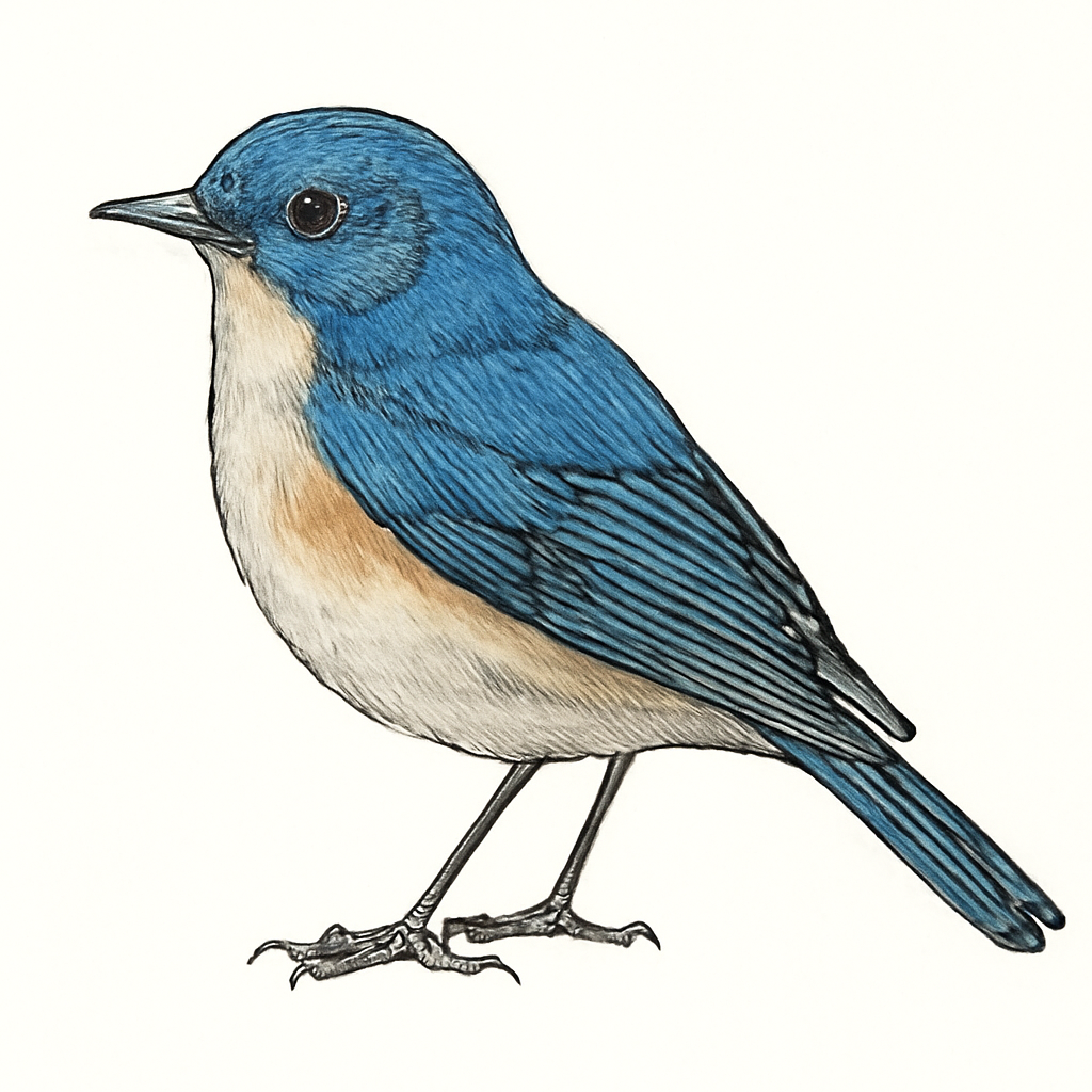 Ilustração de himalayan bluetail
