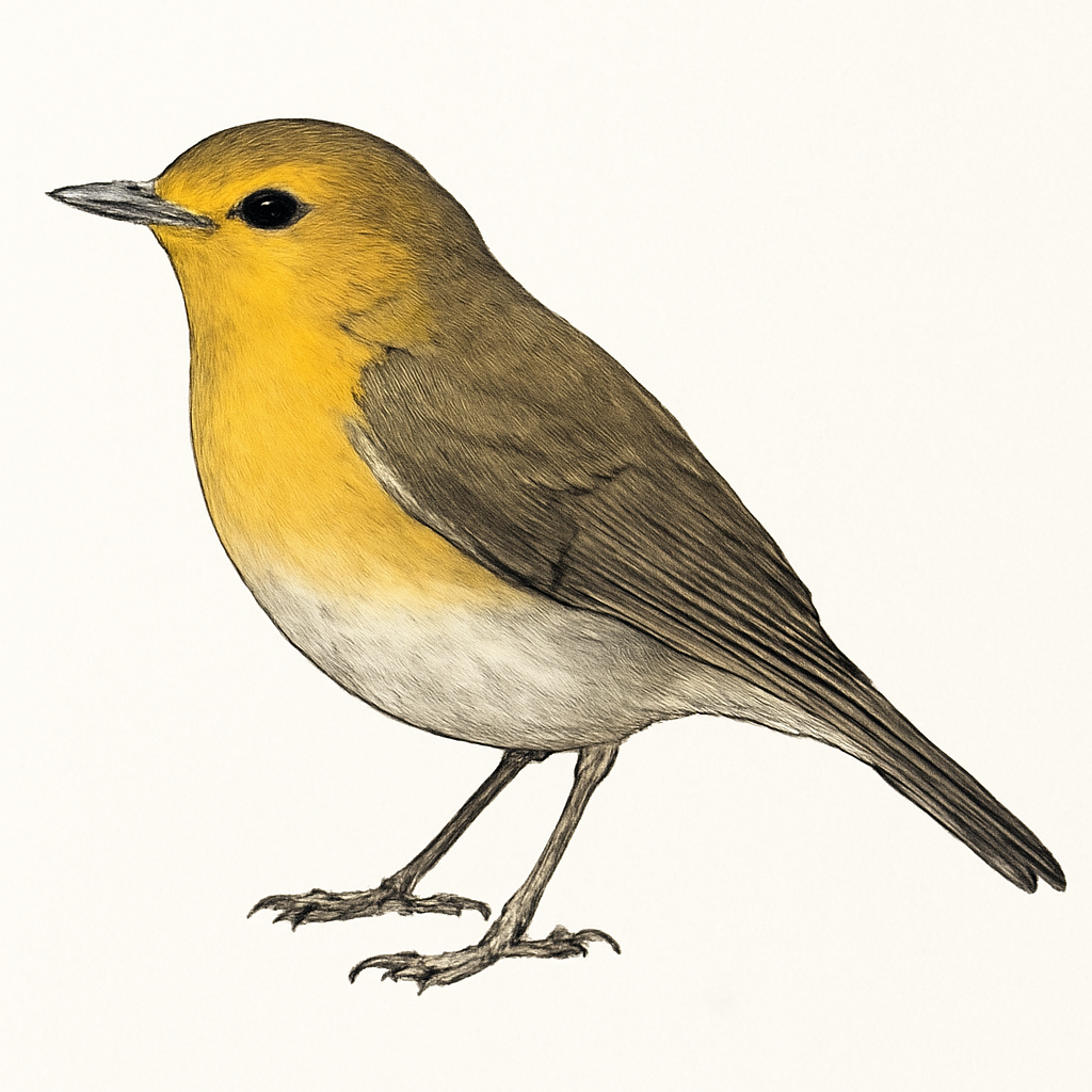 Illustration de Robin doré