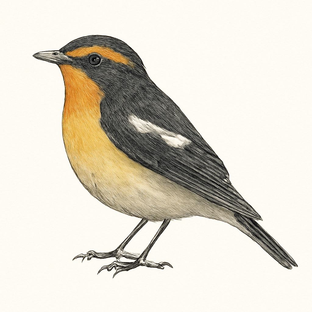 Illustration de Gobemouche narcisse