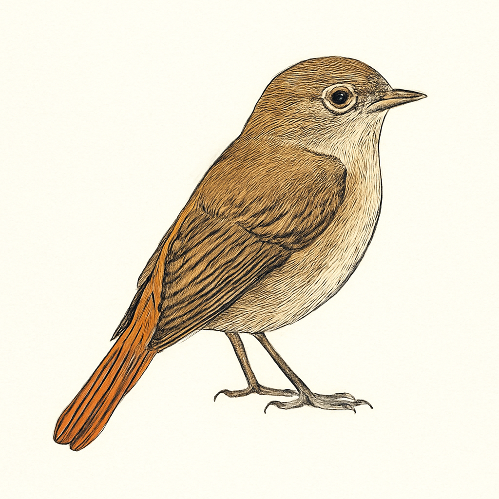Rusty-tailed Flycatcher illustration