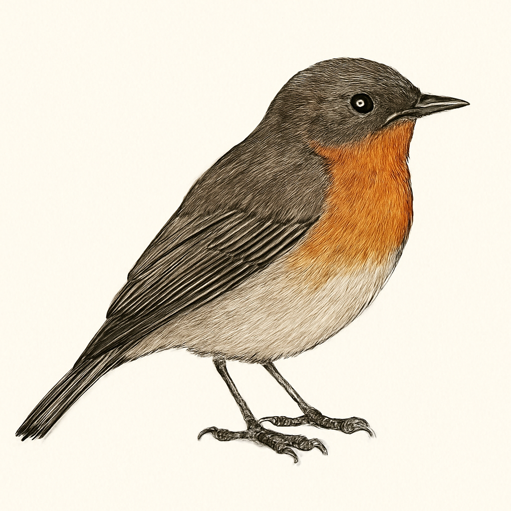 Illustrazione di Rufous-chested Flycatcher