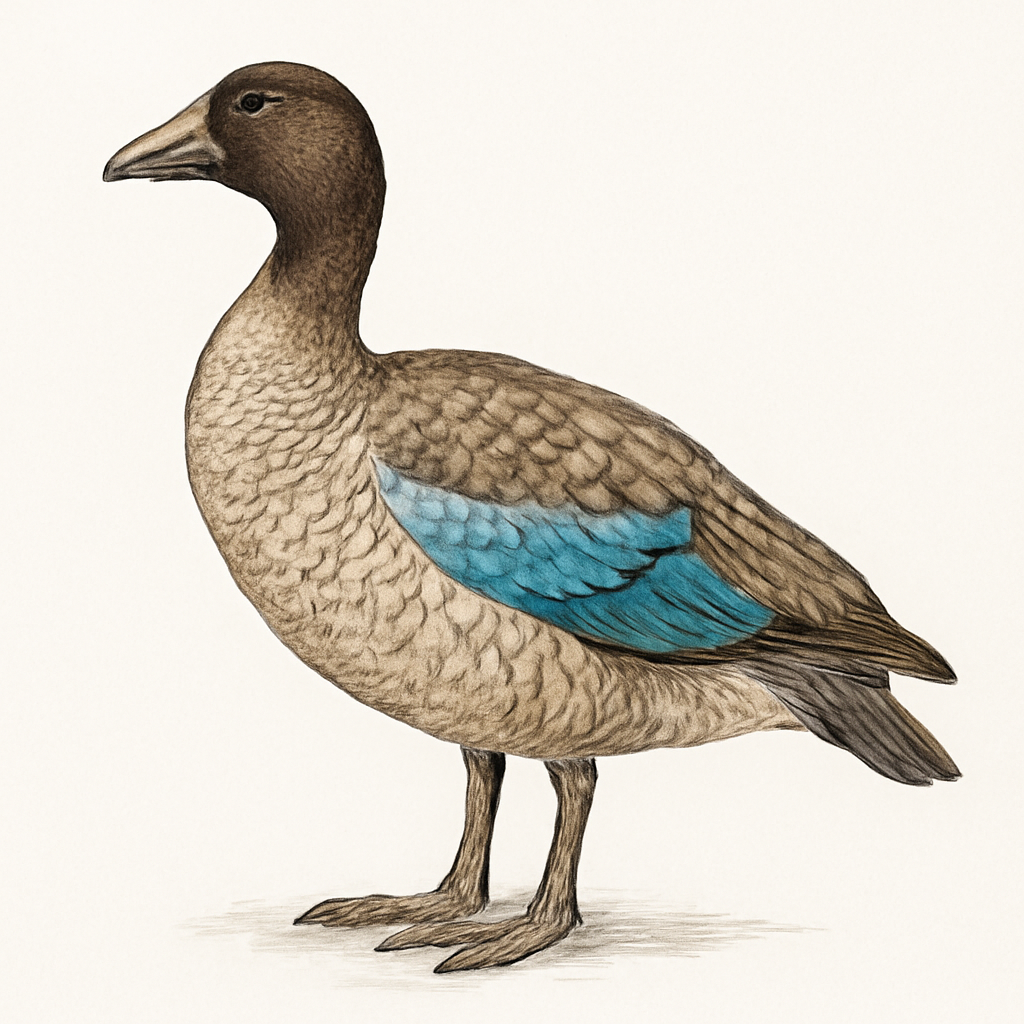 Illustratie van Blauwvleugelgans