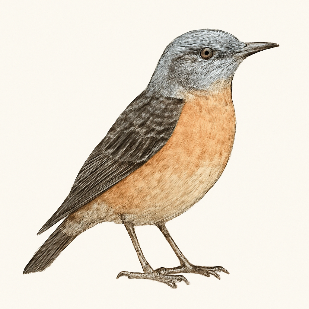 Ilustración de Roquero de Namibia