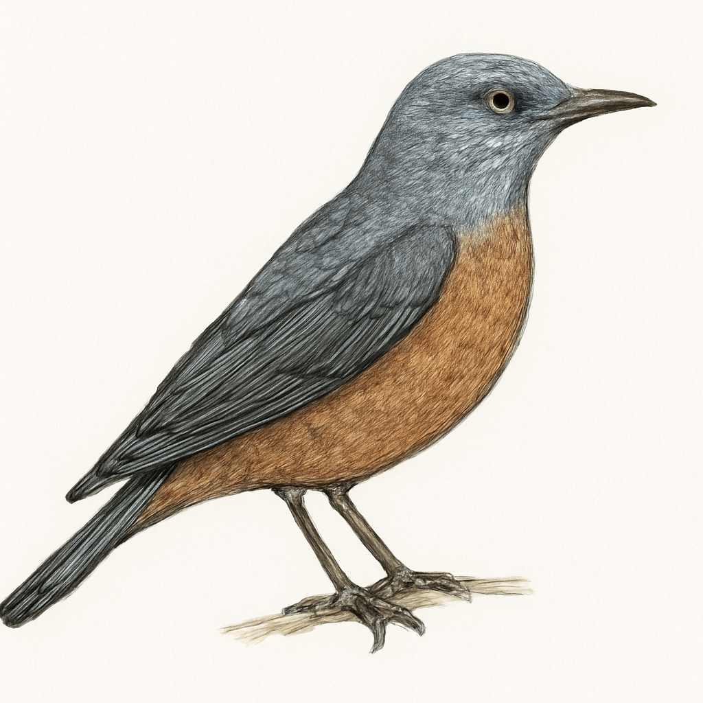 Illustration von Langzehenrötel