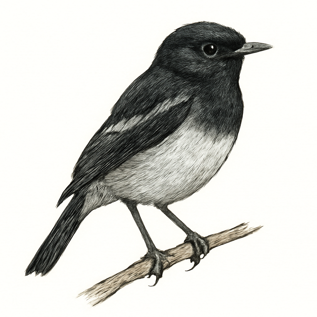 Illustration de Tarier pie