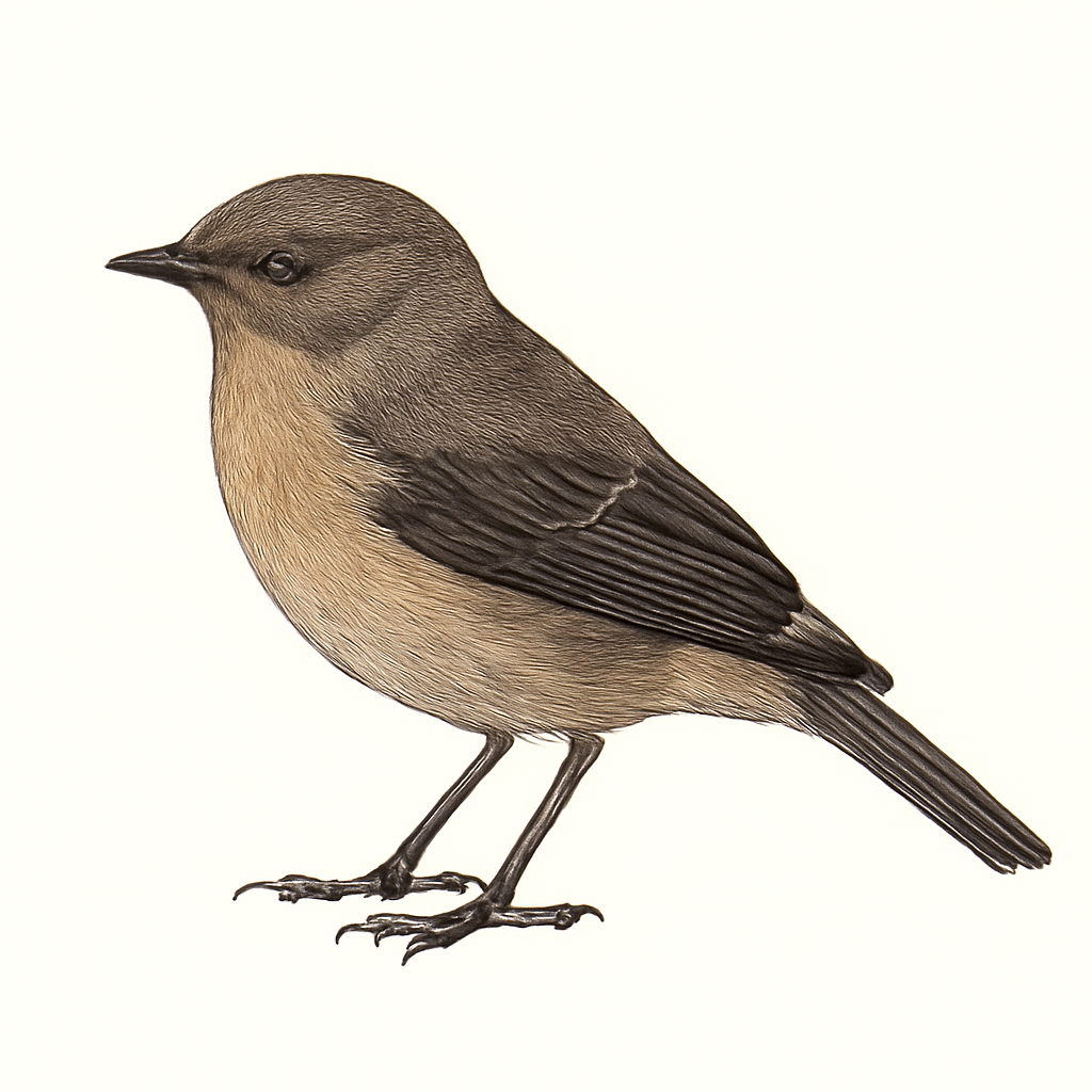 Illustration von Almenschmätzer