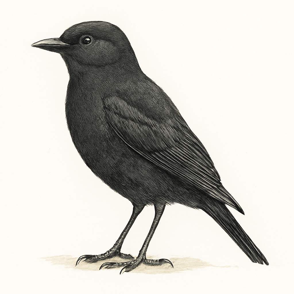 Sooty Chat illustration
