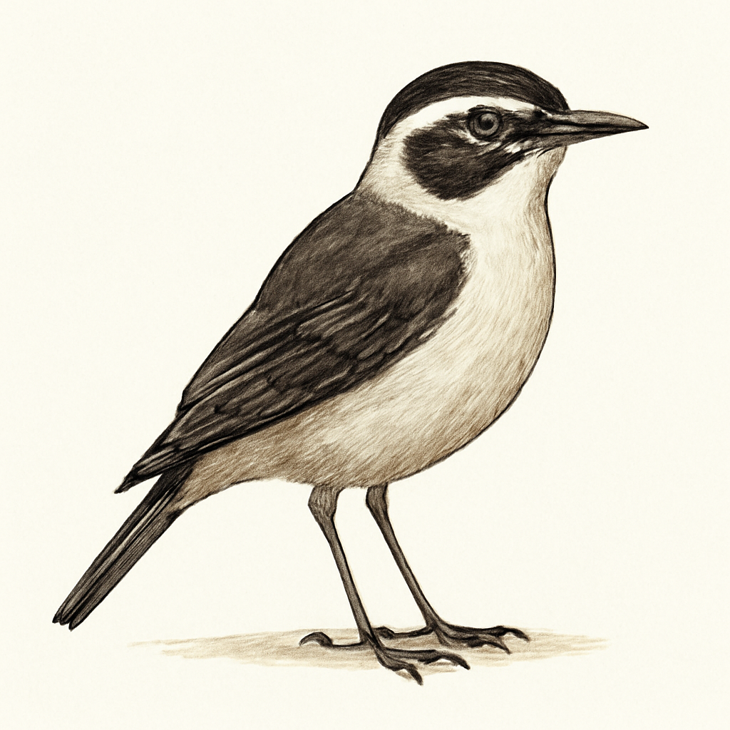 Illustration de Traquet du Cap