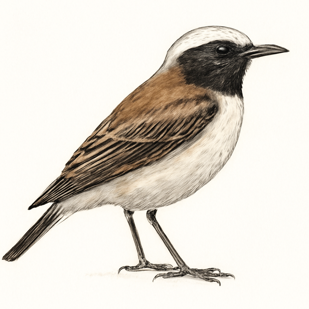 Illustrazione di Cyprus Wheatear