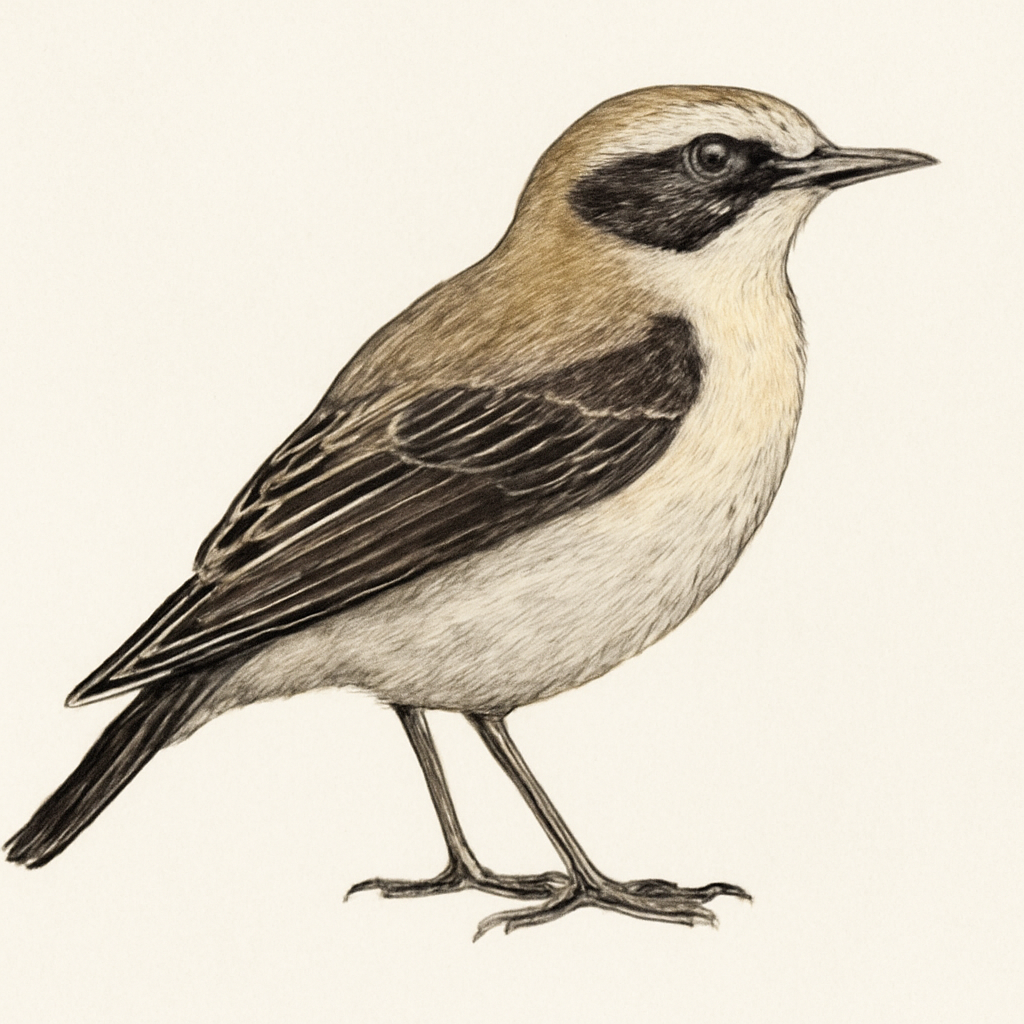 Finsch's Wheatear illustration