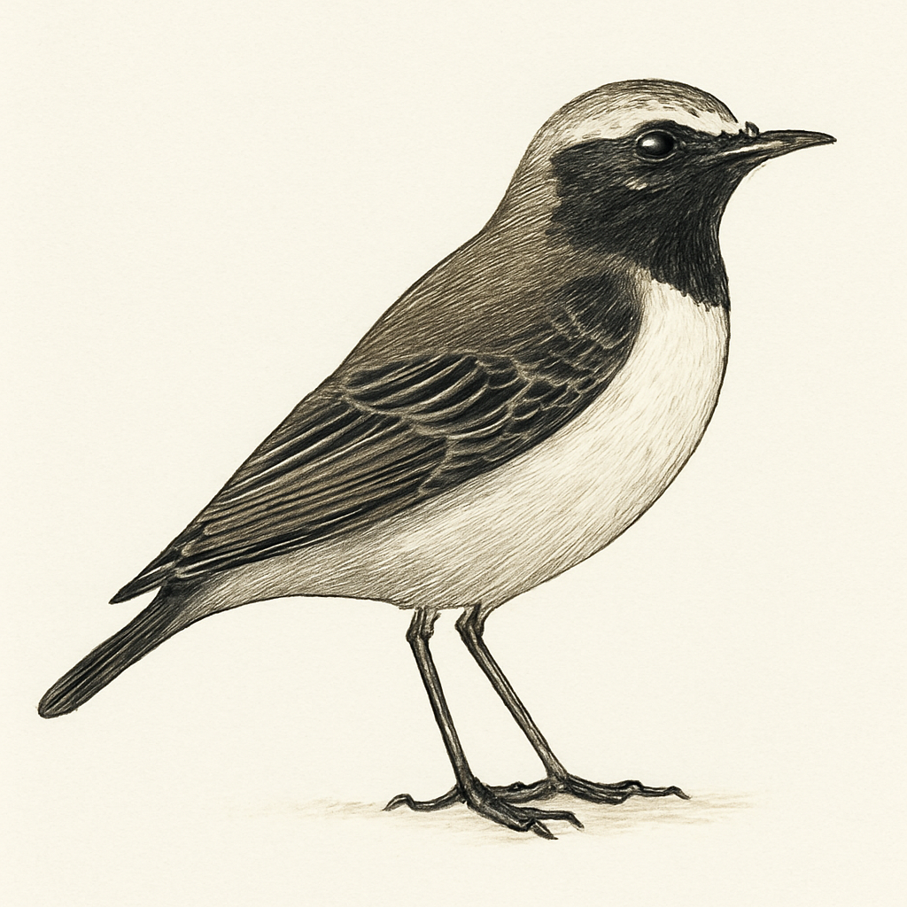 Persian Wheatear illustration