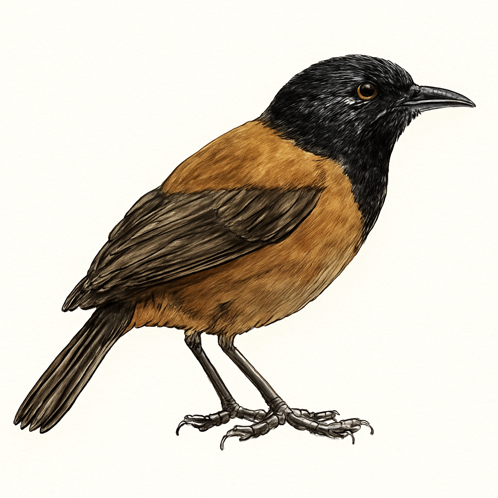 Illustration von Schuppenkehlmoho