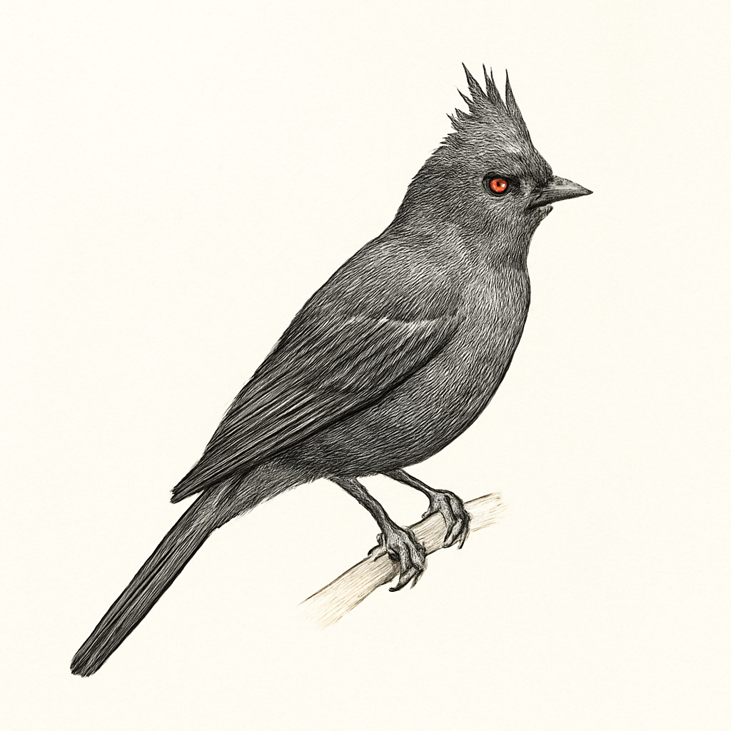 Phainopepla illustration