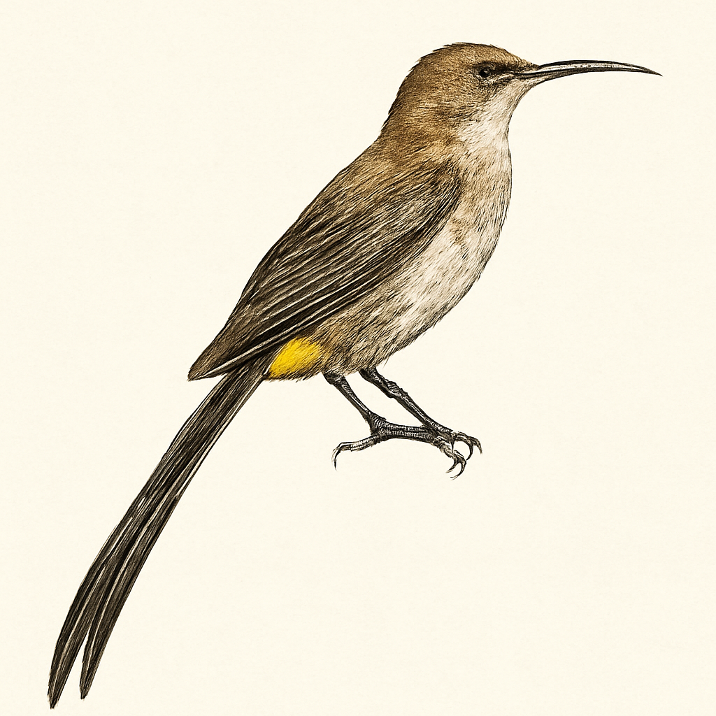 Illustrazione di Cape Sugarbird