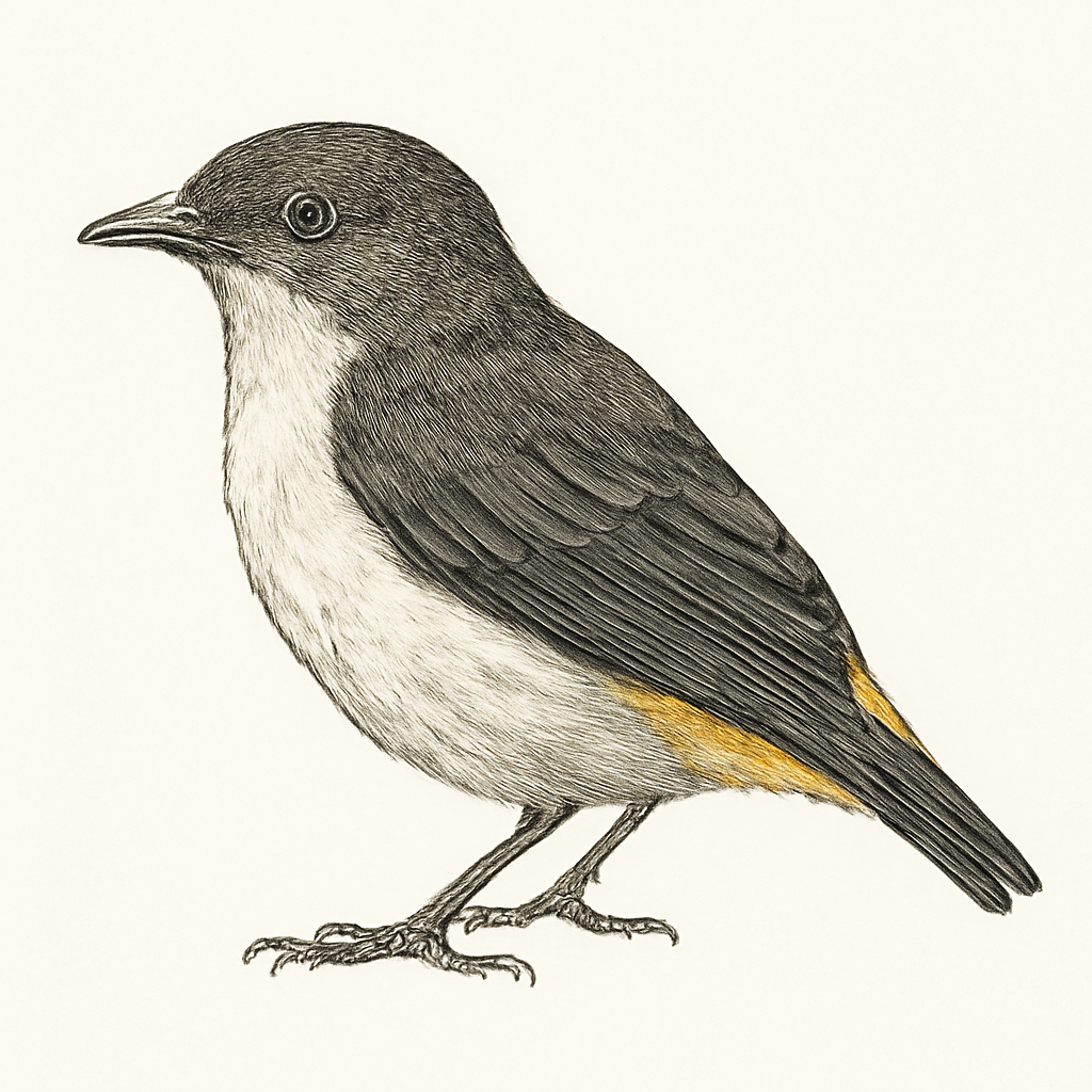 Illustrazione di Golden-rumped Flowerpecker