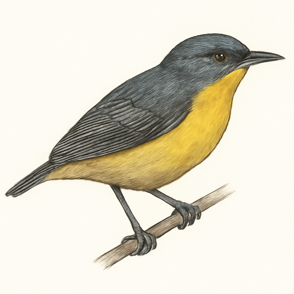 Ilustración de Picaflores Ventrigualdo