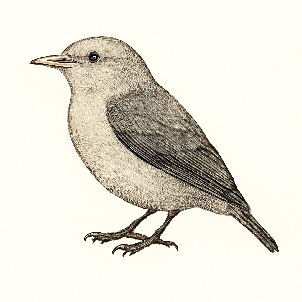 Illustration von Blassschnabel-Mistelfresser