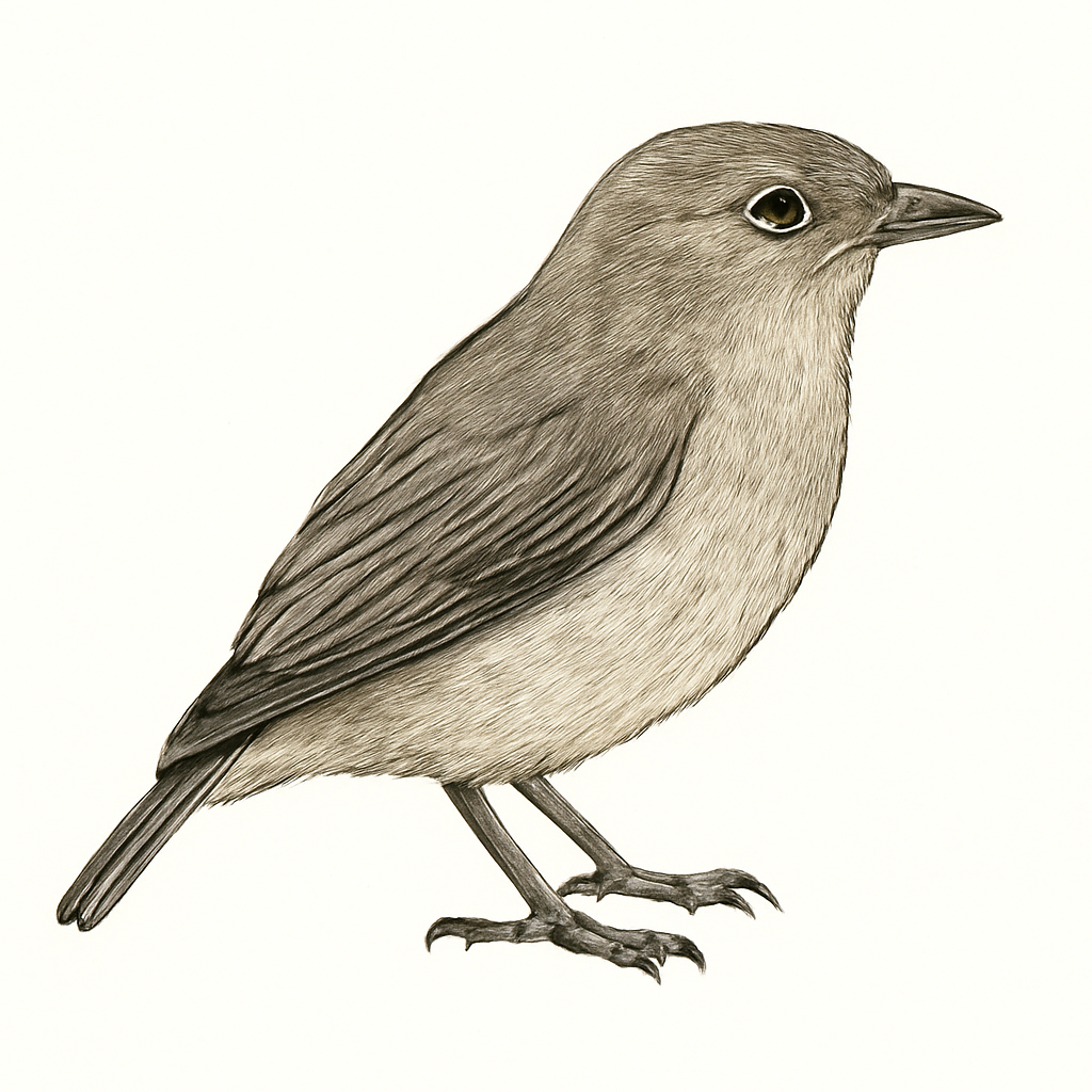 Illustratie van Groengrijze honingvogel