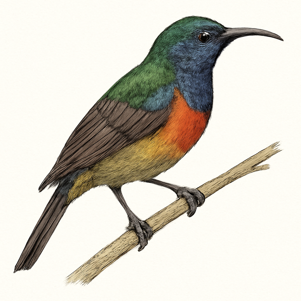 Illustrazione di Cameroon Sunbird