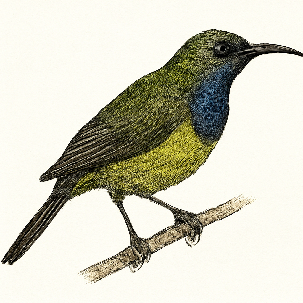 Shelley's Sunbird illustration