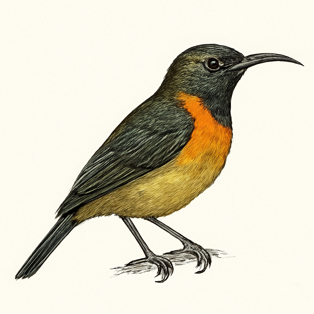 Ilustración de Suimanga de Bouvier