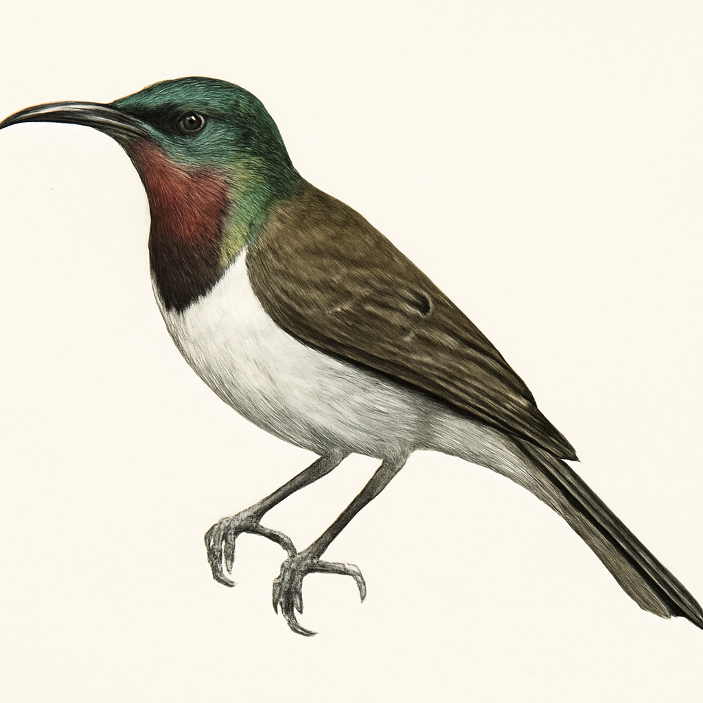 Ilustração de white-bellied sunbird