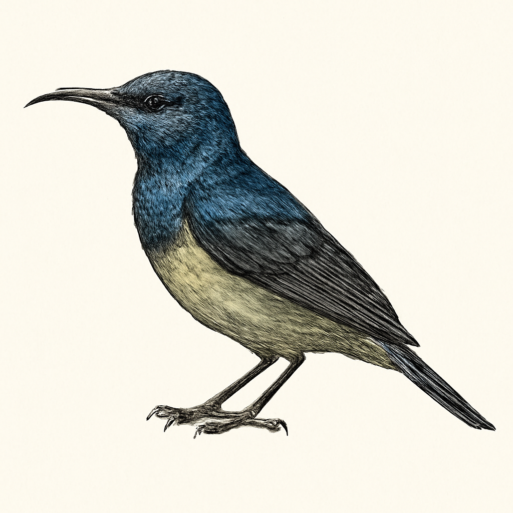 Illustration de Souimanga asiatique