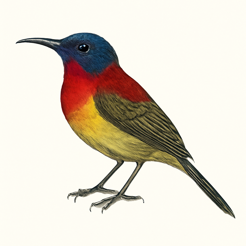 Ilustração de mrs. gould's sunbird