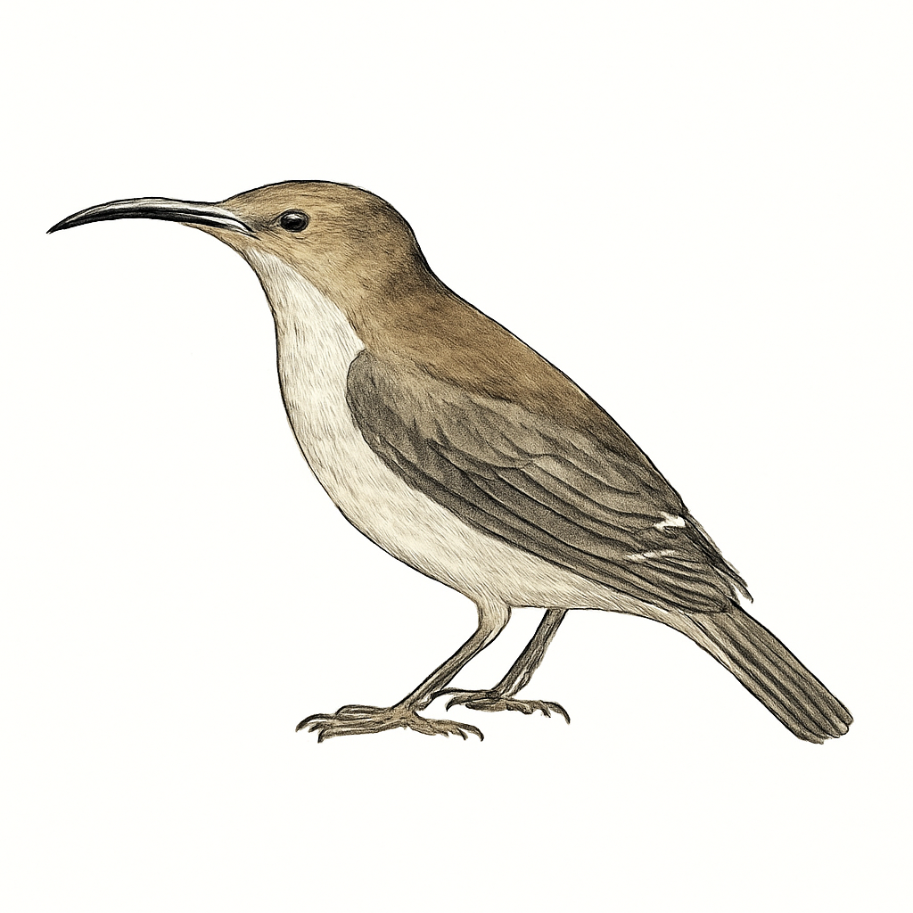 Illustrazione di Whitehead's Spiderhunter