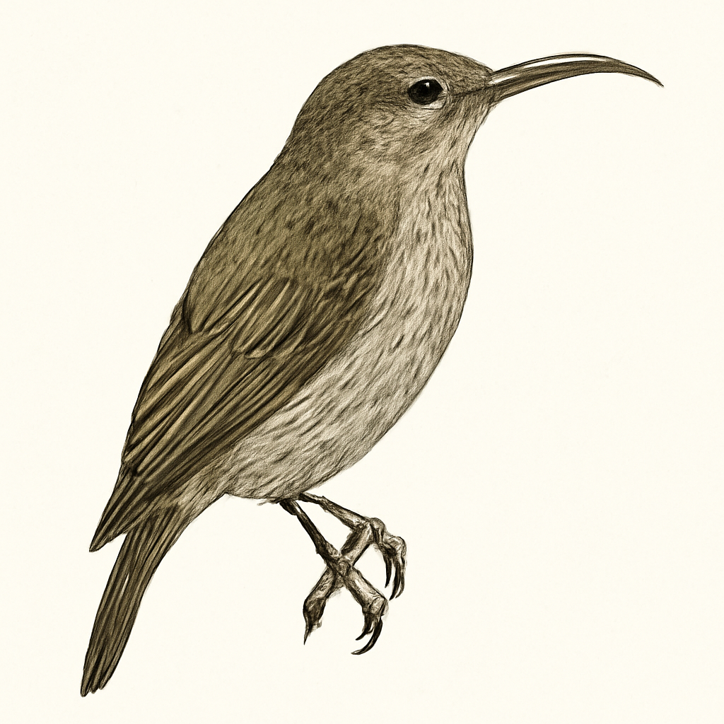 Illustrazione di Gray-breasted Spiderhunter