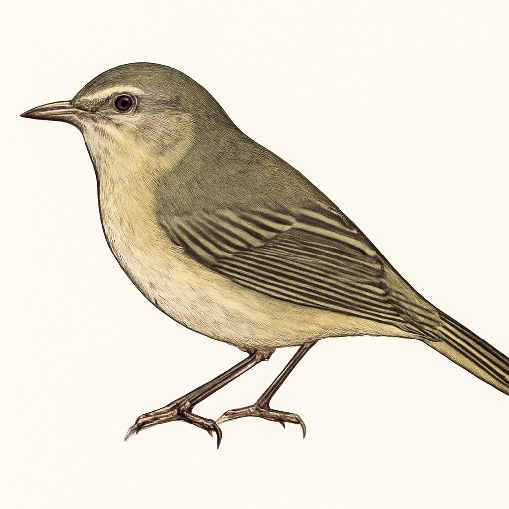 Illustration von Trugwaldsänger