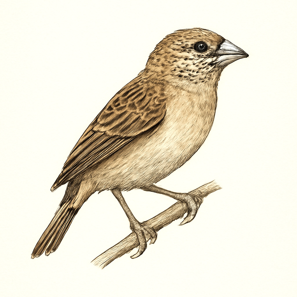 Illustration de Sporopipe squameux