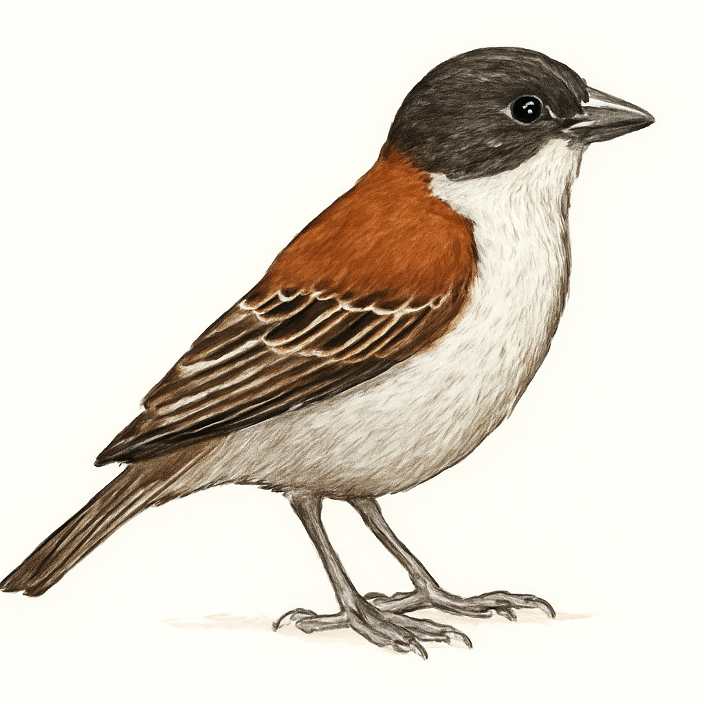 Chestnut-backed Sparrow-Weaver illustration