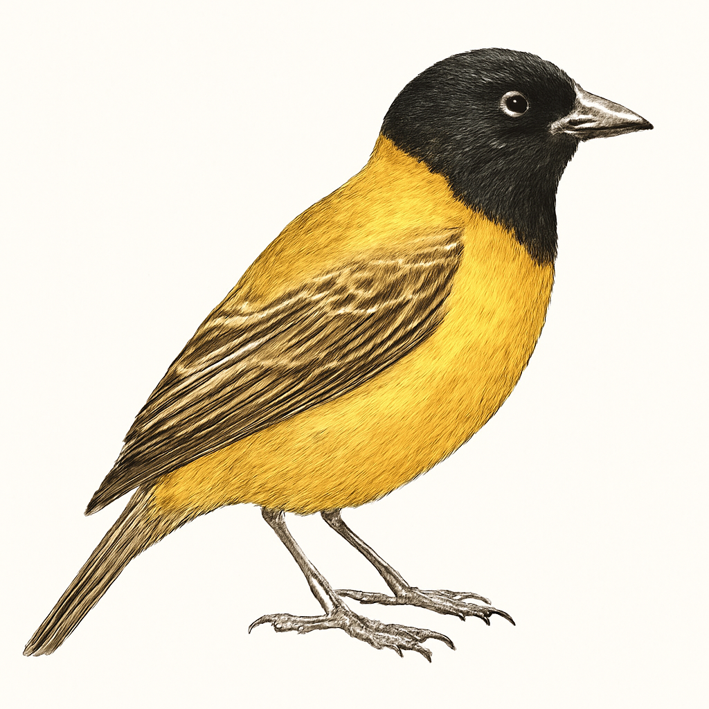 Black-necked Weaver illustration