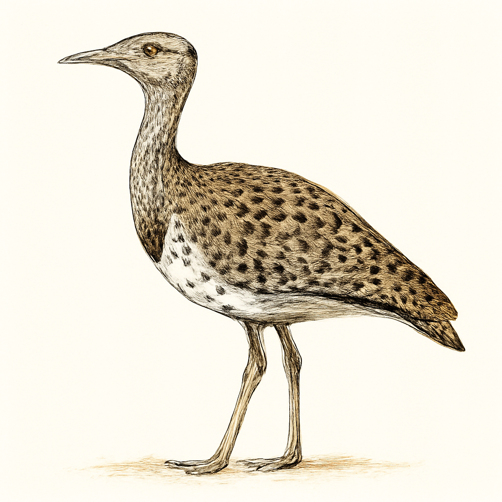 Rüppell's Bustard illustration
