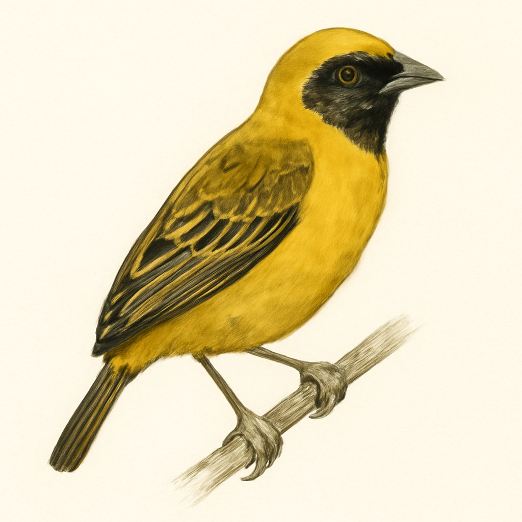 Illustrazione di Lesser Masked-Weaver