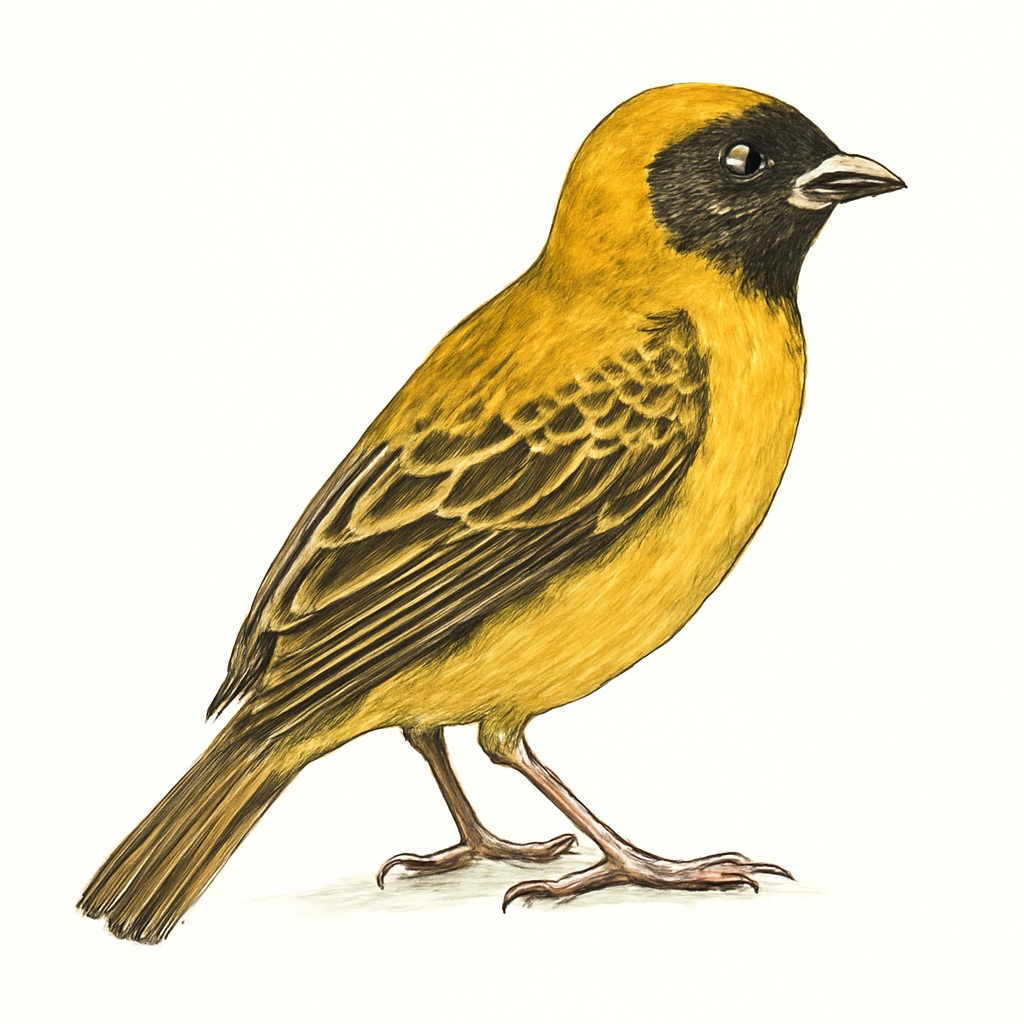 Illustration de Tisserin gendarme