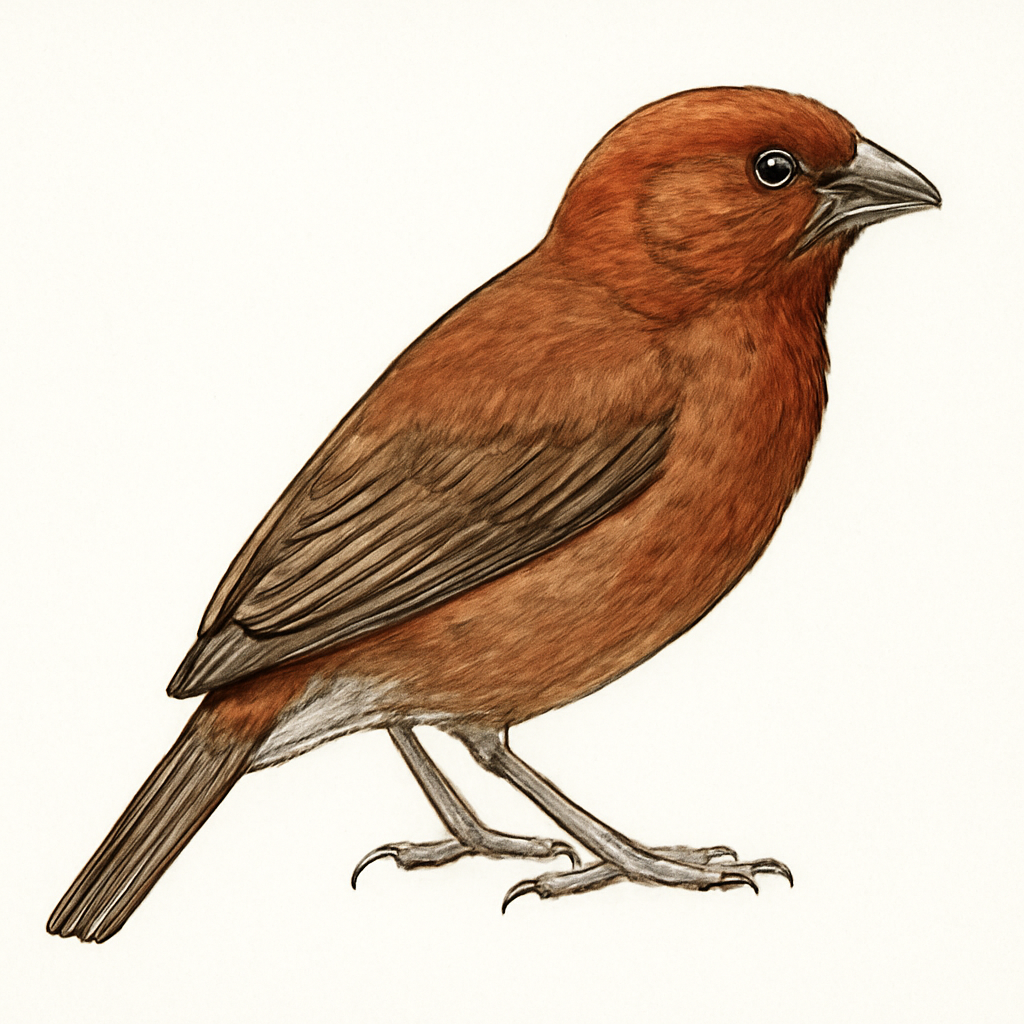 Chestnut Weaver illustration